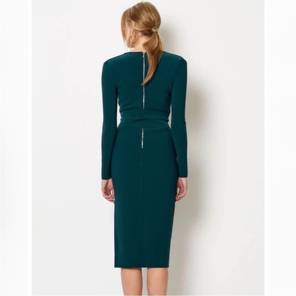 Revolve Bec & Bridge Emerald Green Tasha Midi Dress US size 4 - Picture 5 of 13